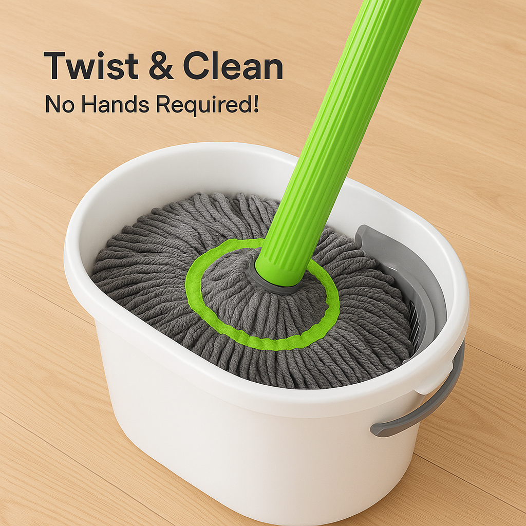 Self-twisting Water Rotating Mop